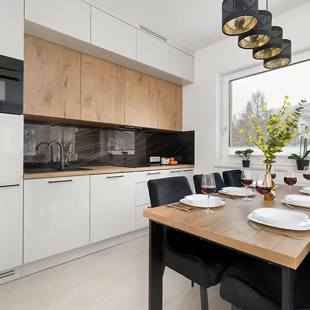 Dwupoziomowy W Wisle Z Widokiem Na Gory Biurkiem I Klimatyzacja By Renters